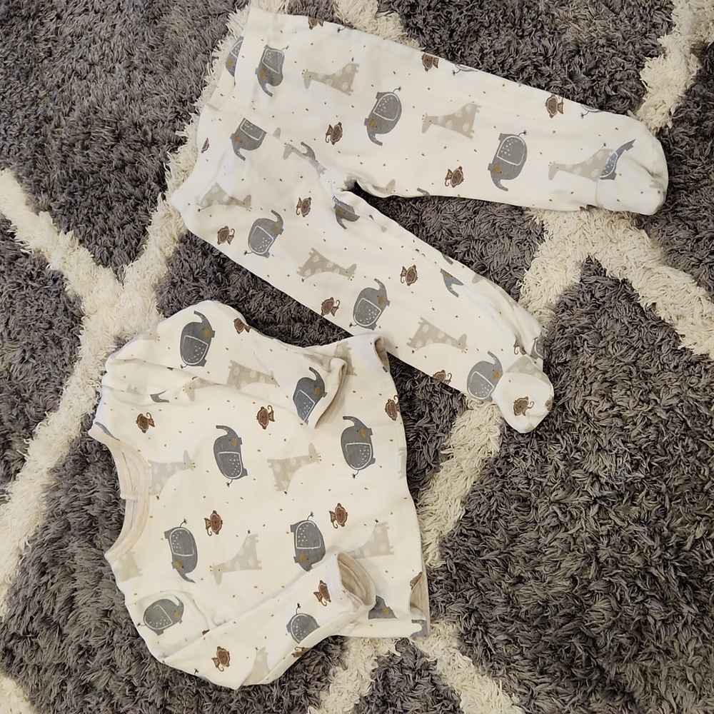 3-6 Month Reversible Pajamas